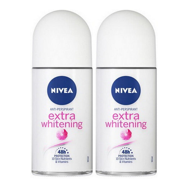 Nivea Extra Whitening Anti-Perspirant Deodorant, 1.7oz (Pack of 2)