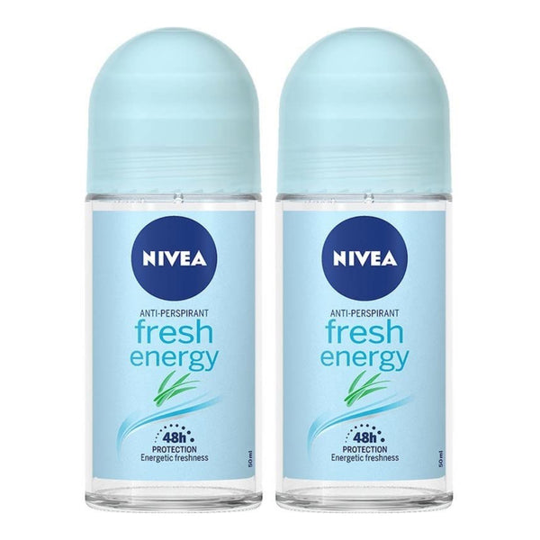 Nivea Fresh Energy Anti-Perspirant Deodorant, 1.7oz(50ml) (Pack of 2)