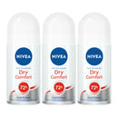 Nivea Dry Comfort Anti-Perspirant Deodorant, 1.7oz (50ml) (Pack of 3)