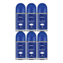 Nivea Protect & Care Roll-On Deodorant, 1.7oz (50ml) (Pack of 6)