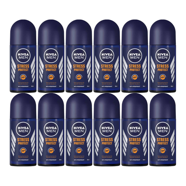 Nivea Men Stress Protect Anti-Perspirant Deodorant, 1.7oz (Pack of 12)