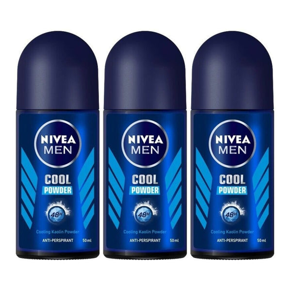 Nivea Men Cool Powder Anti-Perspirant Deodorant, 1.7oz (Pack of 3)