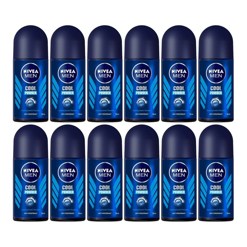 Nivea Men Cool Powder Anti-Perspirant Deodorant, 1.7oz (Pack of 12)