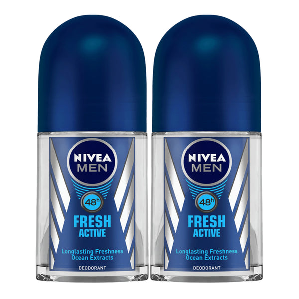 Nivea Men Fresh Active Antiperspirant Deodorant, 1.7oz (Pack of 2)