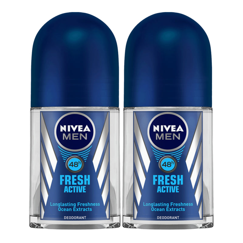 Nivea Men Fresh Active Antiperspirant Deodorant, 1.7oz (Pack of 2)