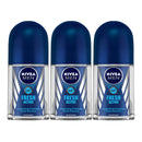 Nivea Men Fresh Active Antiperspirant Deodorant, 1.7oz (Pack of 3)