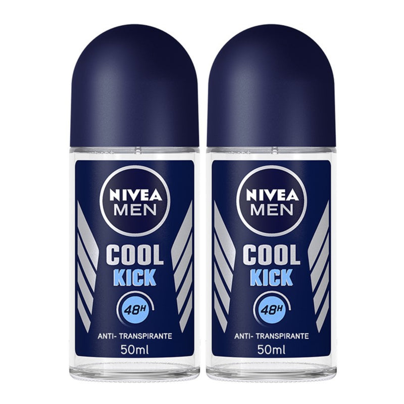 Nivea Men Cool Kick Antiperspirant Deodorant, 1.7oz(50ml) (Pack of 2)