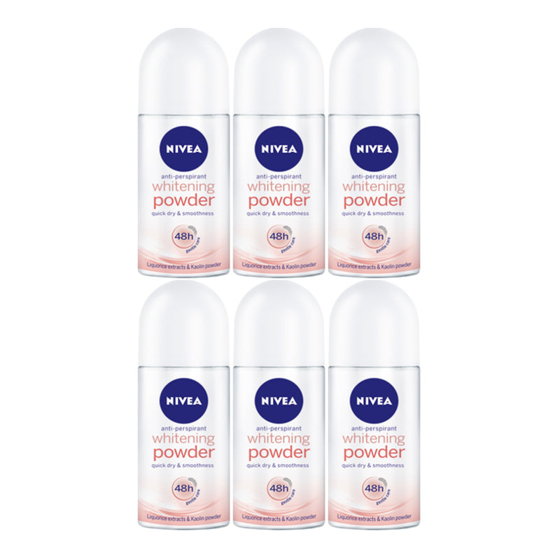 Nivea Whitening Powder Anti-Perspirant Deodorant, 1.7oz (Pack of 6)