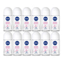 Nivea Fresh Flower Aluminum Free Roll-On Deodorant, 1.7oz (Pack of 12)