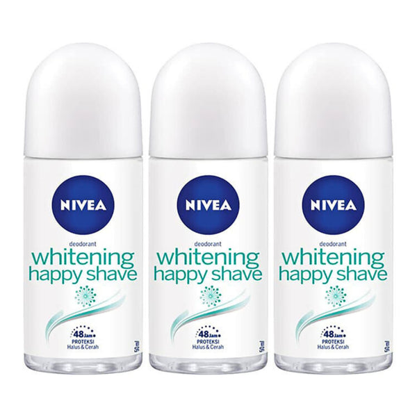 Nivea Whitening Happy Shave Antiperspirant Deodorant,1.7oz (Pack of 3)