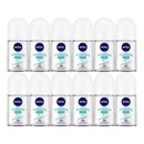 Nivea Whitening Sensitive Roll-On Deodorant, 1.7oz (50ml) (Pack of 12)