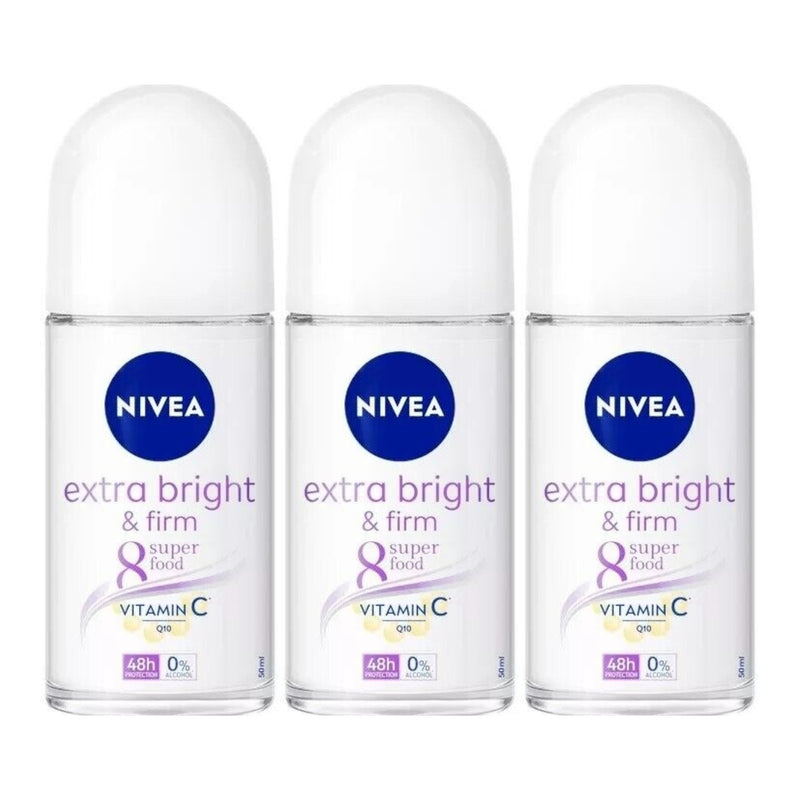 Nivea Extra Bright & Firm Vitamin C Deodorant, 1.7oz (Pack of 3)