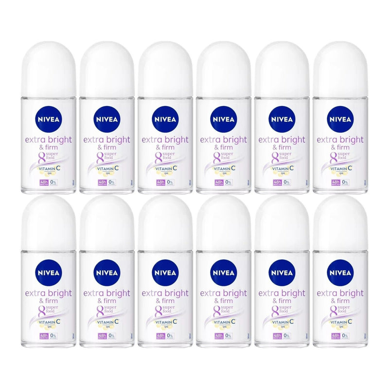 Nivea Extra Bright & Firm Vitamin C Deodorant, 1.7oz (Pack of 12)