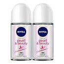 Nivea Pearl & Beauty Roll-On Deodorant, 1.7oz (50ml) (Pack of 2)