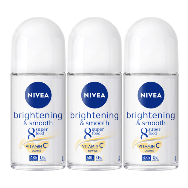 Nivea Brightening & Smooth Vitamin C Deodorant, 1.7oz (Pack of 3)