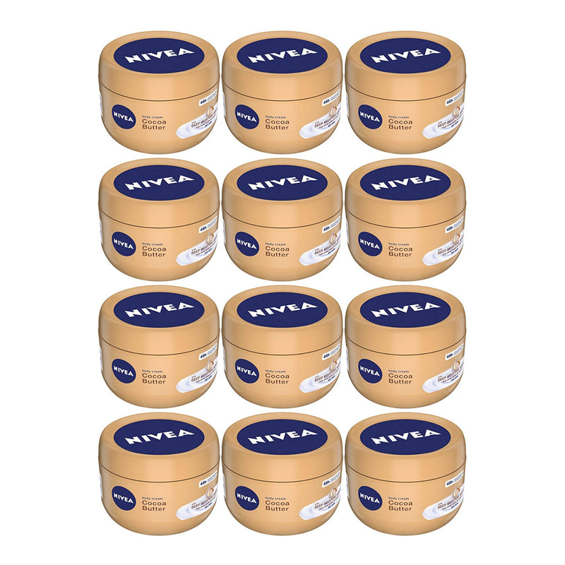 Nivea Body Cream Cocoa Butter With Vitamin E, 250ml (Pack of 12)