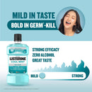 Listerine Cool Mint Milder Taste 0% Alcohol Mouthwash, 25.3oz 750ml