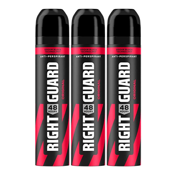 Right Guard 48 Hour Original Anti-Perspirant Spray, 8.45oz (Pack of 3)