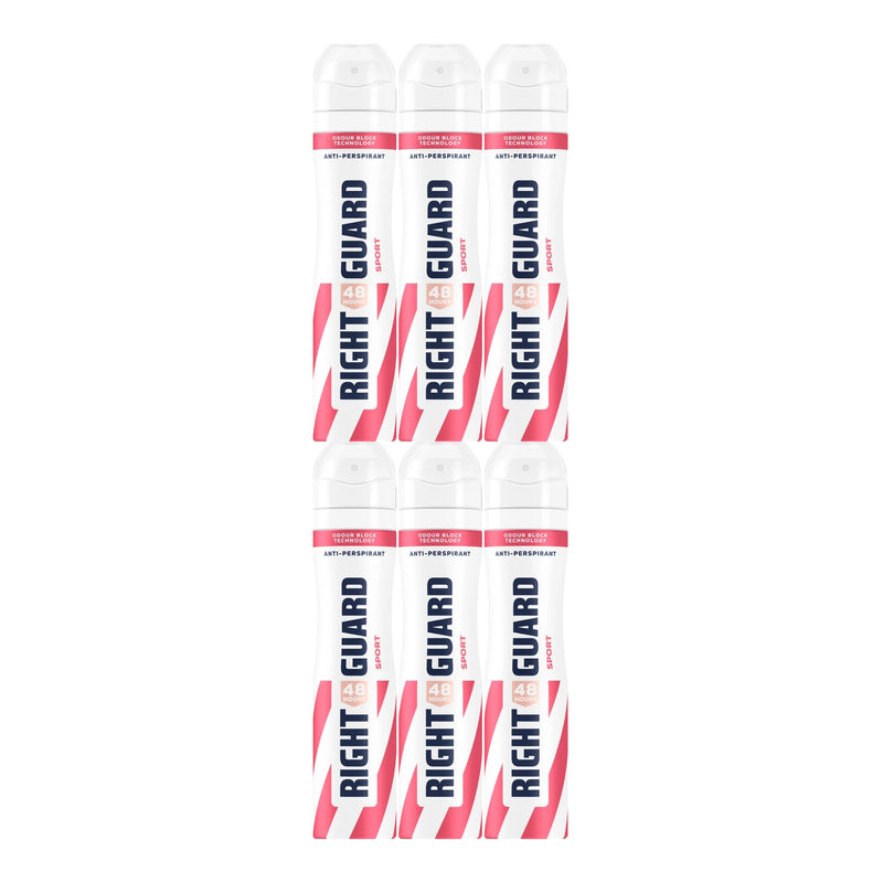 Right Guard Women's Sport Anti-Perspirant Spray, 8.45oz (Pack of 6)