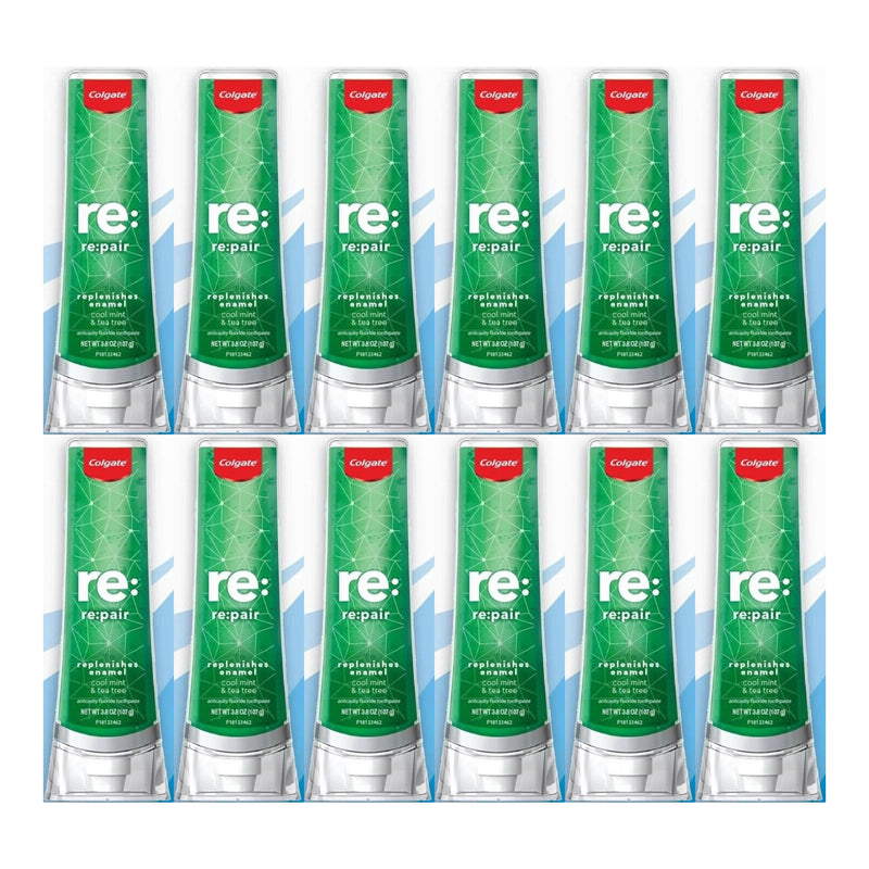 Colgate Toothpaste Tea Colgate Re:Pair Toothpaste - Cool Mint & Tea Tree, 3.8oz (107g) (Pack ...