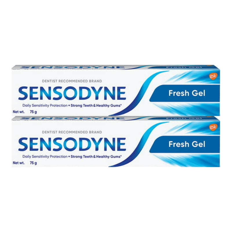 Sensodyne Sensitive Toothpaste - Fresh Gel, 2.64oz (75g) (Pack of 2)