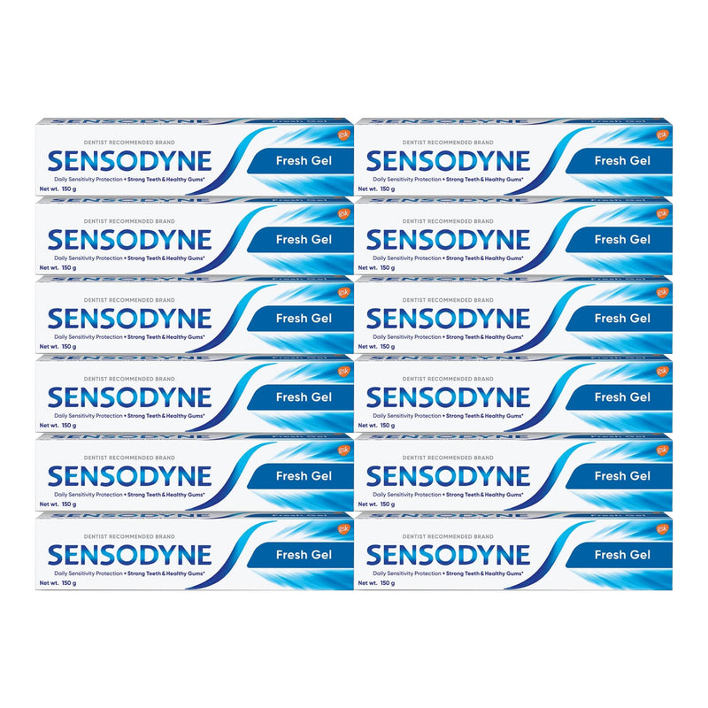 Sensodyne Sensitive Toothpaste - Fresh Gel, 5.29oz (150g) (Pack of 12)