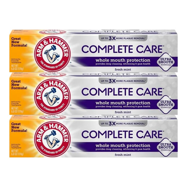 Arm & Hammer Complete Care Whole Mouth Protection Fresh Mint, 6oz. (Pack of 3)