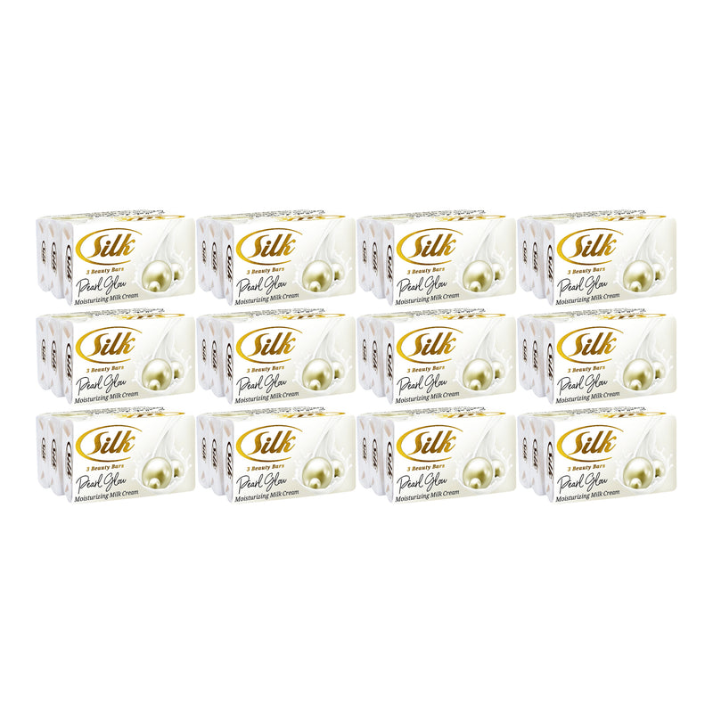 Silk Pearl Glow Beauty Bar Soap, 36 Bars x 3.53oz Each