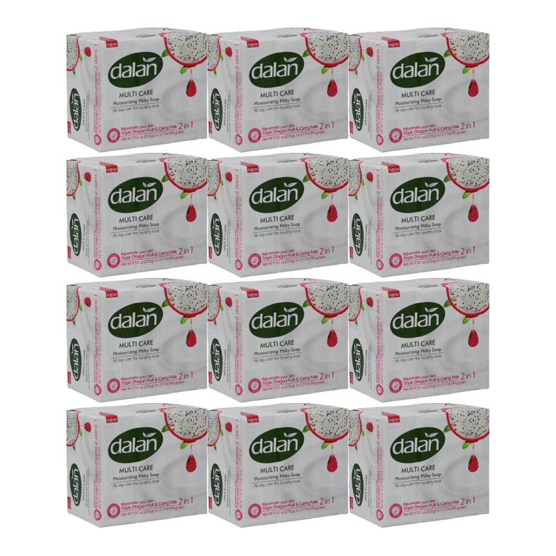 Dalan Multicare Soap Tropic Dragon Fruit Caring Milk 36 Bars x 3.17oz Each