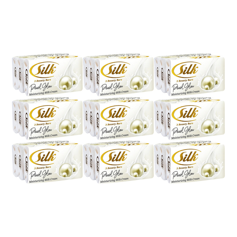 Silk Pearl Glow Beauty Bar Soap, 18 Bars x 3.53oz Each