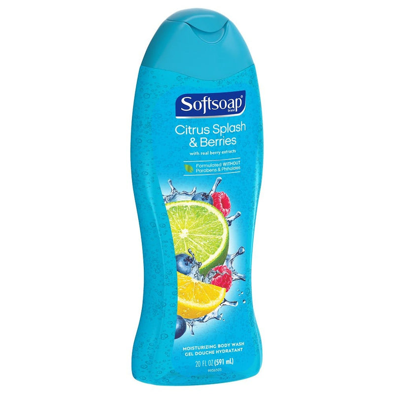 Softsoap Citrus Splash & Berries Real Berry Extracts Body Wash, 20oz