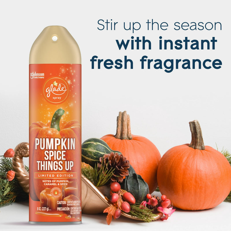 Glade Spray Pumpkin Spice Things Up Air Freshener, 8 oz.