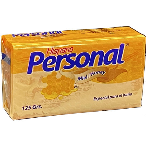 Hispano Personal Miel / Honey Bar Soap, 125g (Pack of 6)