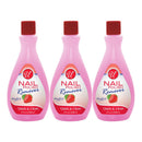 Nail Polish Remover - Strawberry Scented - Quick & Clean, 8oz. (Pack of 3)