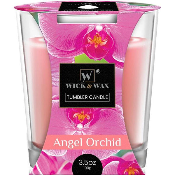 Wick & Wax Angel Orchid Tumbler Candle, 3.5oz (100g)