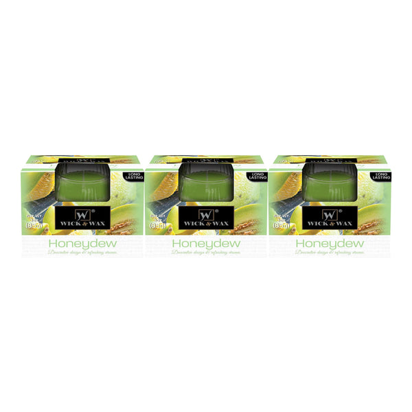 Wick & Wax Honeydew Box Candle, 3oz (85g) (Pack of 3)