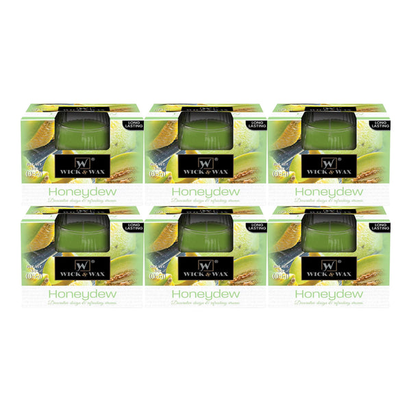 Wick & Wax Honeydew Box Candle, 3oz (85g) (Pack of 6)