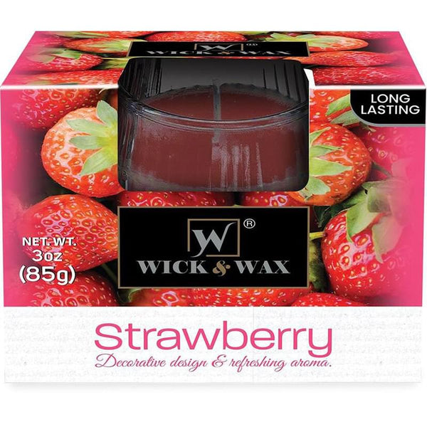 Wick & Wax Strawberry Box Candle, 3oz (85g)