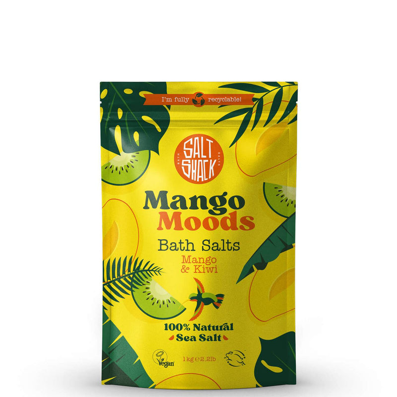 Salt Shack Mango Moods Mango & Kiwi Bath Salts, 2.2lb (1kg)