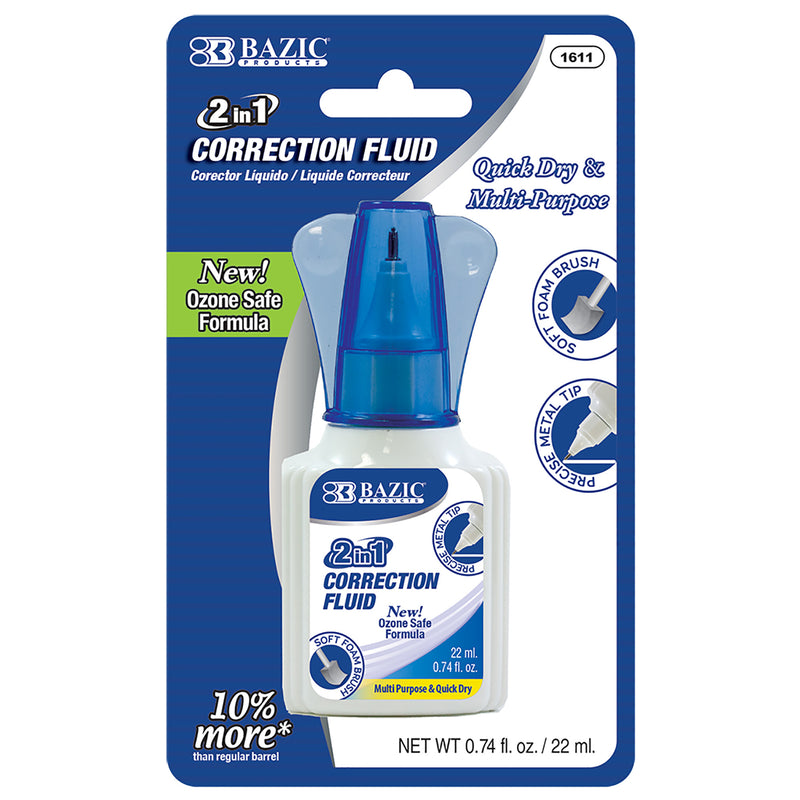 2 in 1 Correction w/ Foam Brush Applicator & Pen Tip 0.74 FL OZ (22 mL)