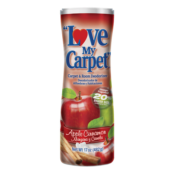 Love My Carpet Carpet & Room Deodorizer, Apple Cinnamon, 17oz.