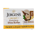 Jergens Enriching Shea Butter Mild Soap Bar, 2 Bars (3oz Each) (Pack of 12)