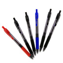 Optima Red Oil-Gel Ink Retractable Pen w/ Grip (3/Pack)