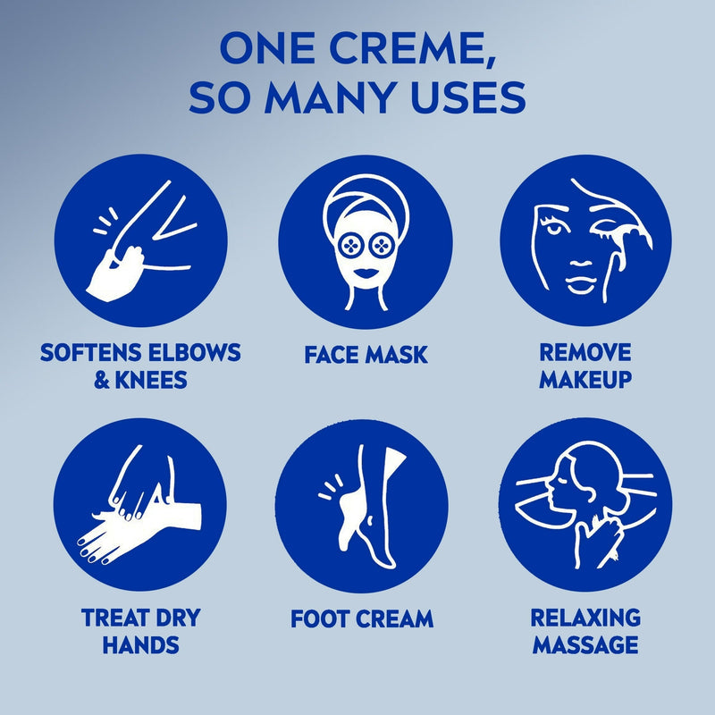 Nivea Cream Tin - Body, Face, and Hand Care, 150ml (Pack of 3)