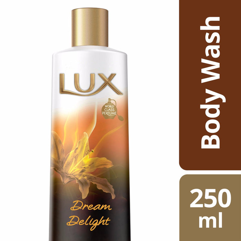 LUX Dream Delight Shower Gel w/ Jasmine Sambac & Orange Oil, 250ml (Pack of 3)