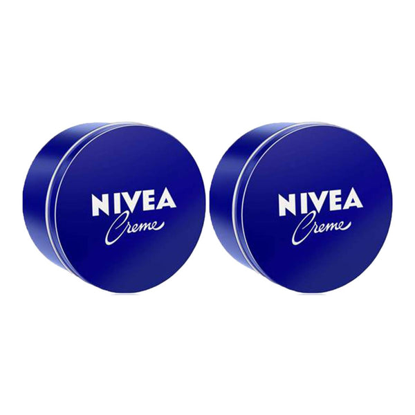 Nivea Cream Tin - Body, Face, and Hand Care, 250ml (Pack of 2)