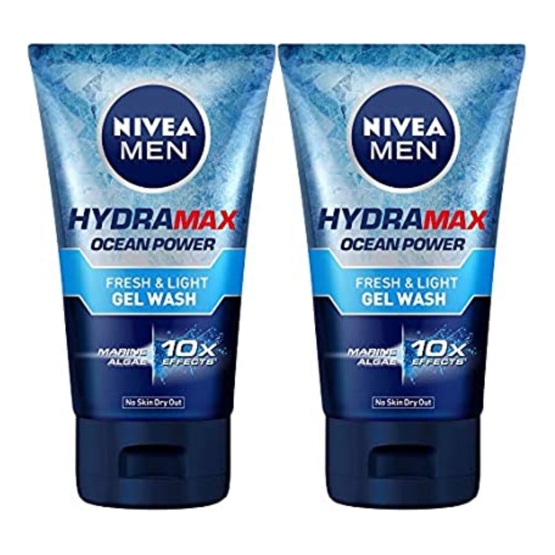Nivea Men Hydramax Ocean Power Fresh Light Gel Wash, 100g (Pack of 2)