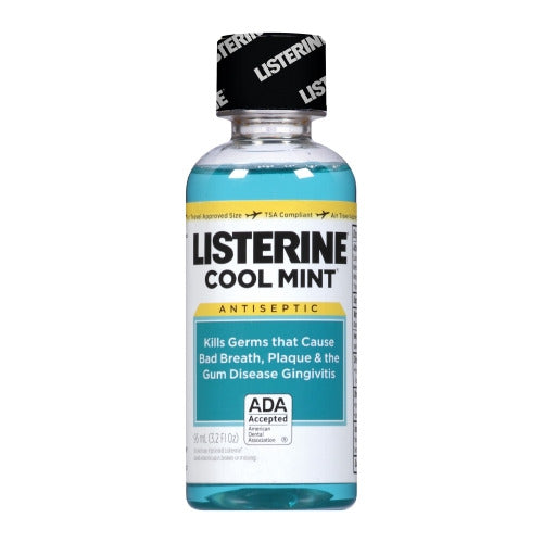 Listerine Cool Mint Antiseptic Mouthwash, 3.2oz (95ml) (Pack of 6)