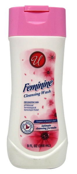 Feminine Cleansing Wash For Sensitive Skin, pH Balanced, 9oz.