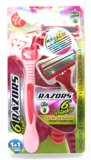 6 Blade Razors w/ Aloe Strip For Women Normal/Sensitive Skin, 2 Ct.